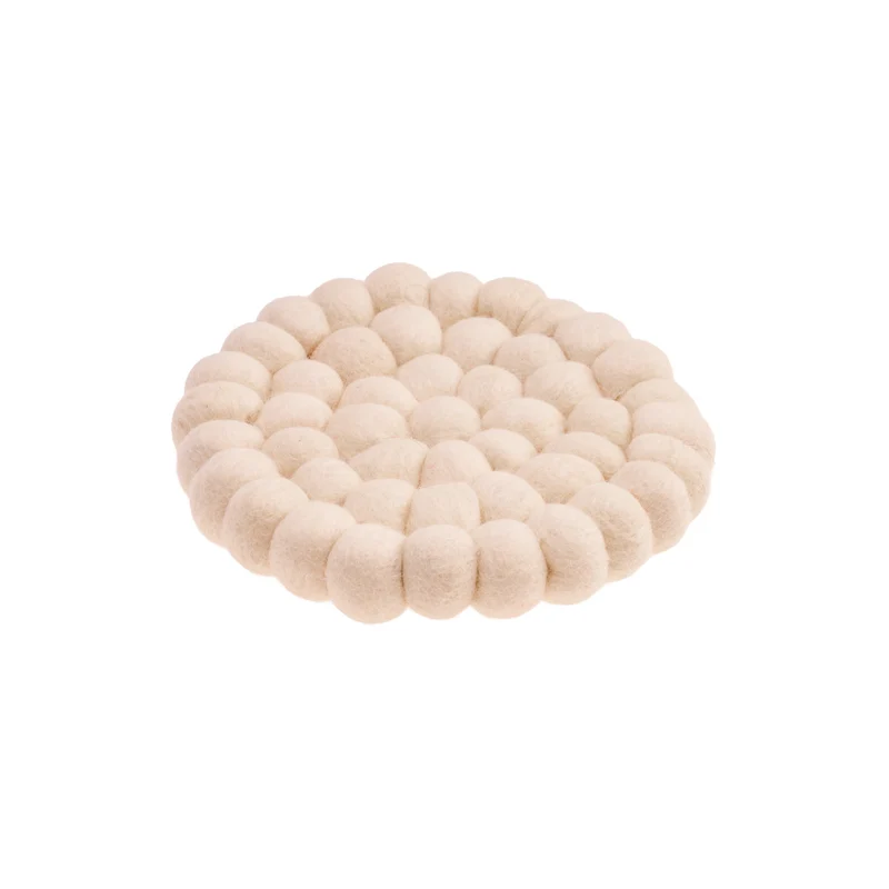 Filzuntersetzer - Durchmesser 14 cm - Farbe Natur