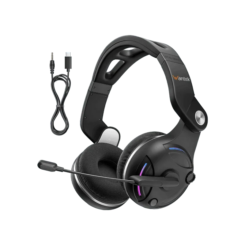 Wantek® T2L Bluetooth Gaming Headset with Flip-to-Mute Mic