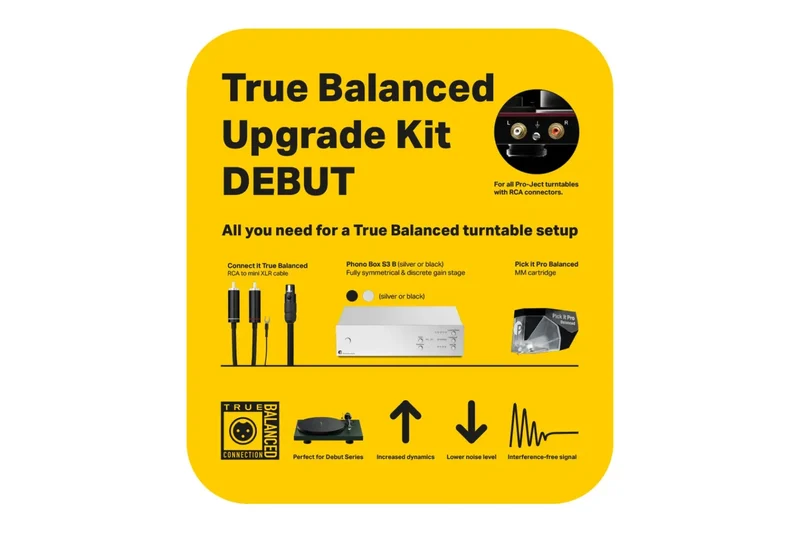Pro-Ject Upgrade Set Debut Balanced, Schwarz
