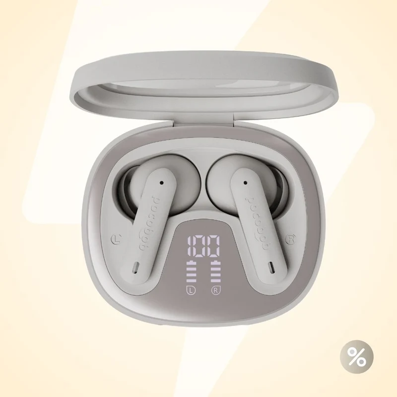 pocobob® 8 - Kabellose Ohrhörer mit Stiel - In-Ear-Kopfhörer - Mit Mikrofon - Mit APP