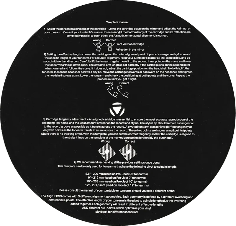 Pro-Ject Align It DS3 Einstelllehre