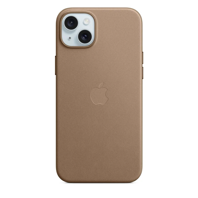 Apple Feingewebe Case mit MagSafe für iPhone 15 Plus Taupe