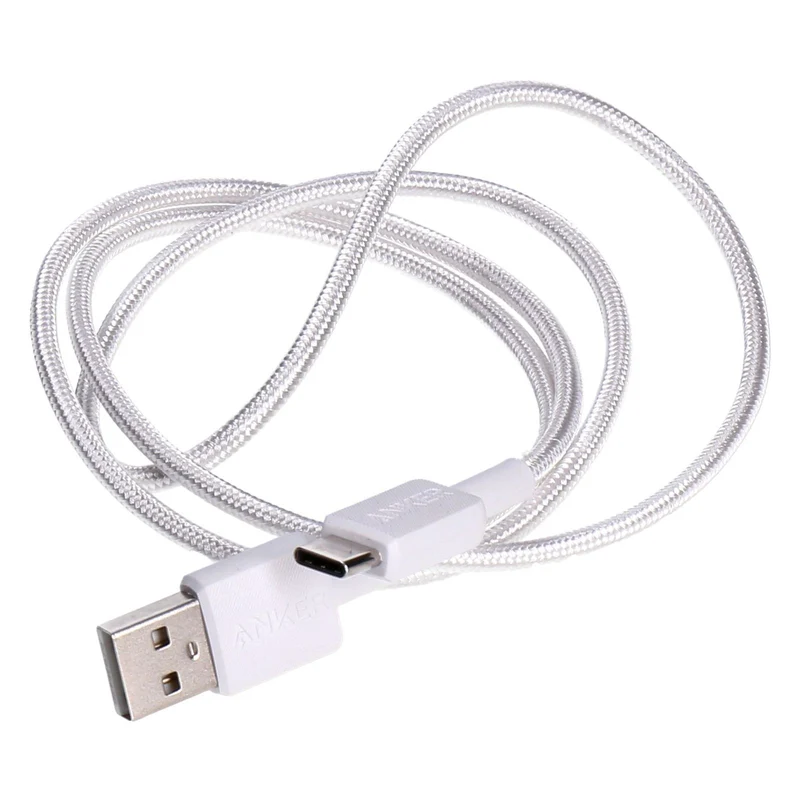 Anker Durable Braided Charging Kabel 0,9m weiß USB-A auf USB-C