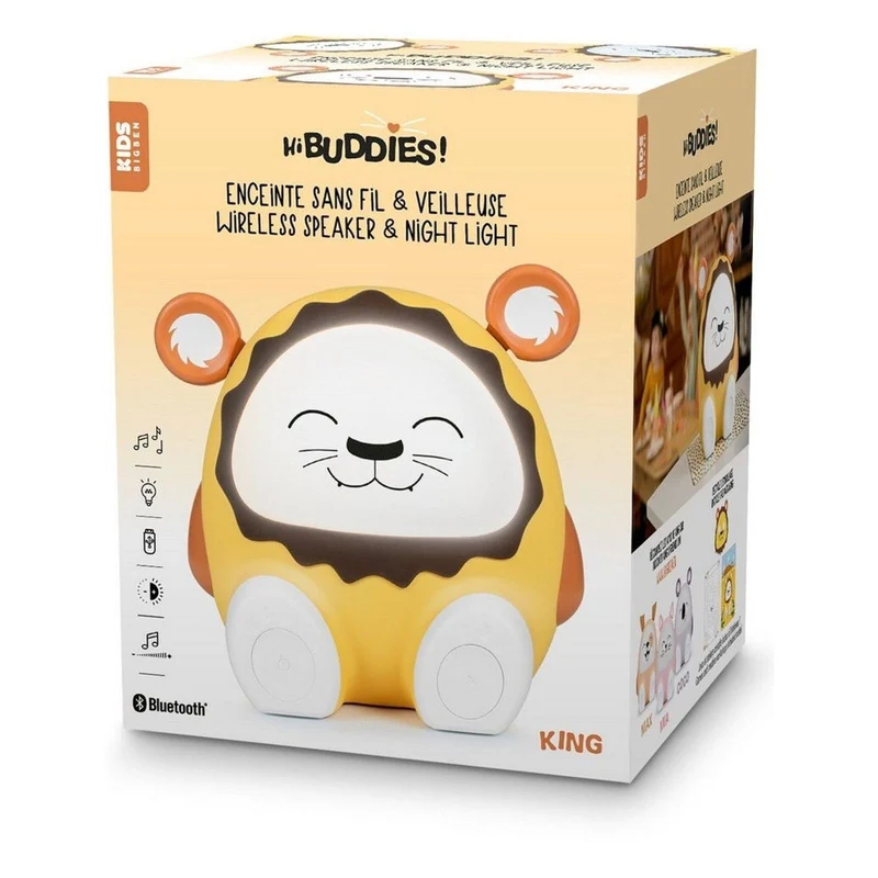 Bigben Kids Hi Buddies! Lion "KING" (BTKIDSLION) portabler Bluetooth Lautsprecher