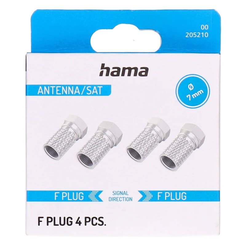 Hama 00205210 Koaxialstecker F-Typ 4 Stück(e)