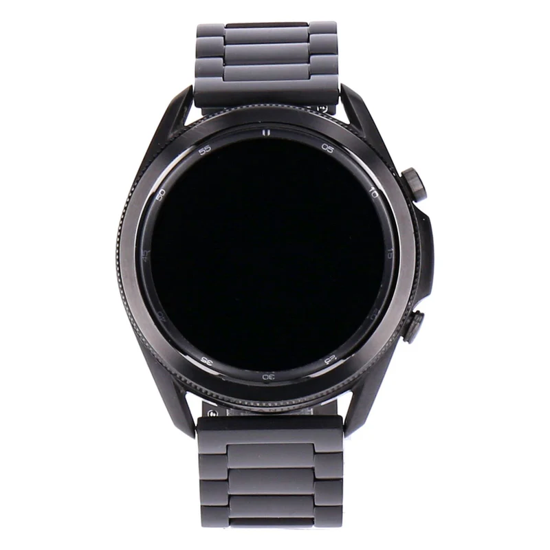 Samsung Galaxy Watch3 45mm Titanium Mystic Black Titaniumgehäuse Schwarz, Edelstahlarmband Schwarz