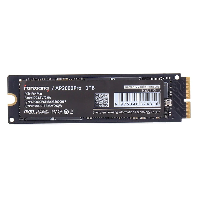 Fanxiang AP2000 Pro int. PCIe SSD für Mac 1TB