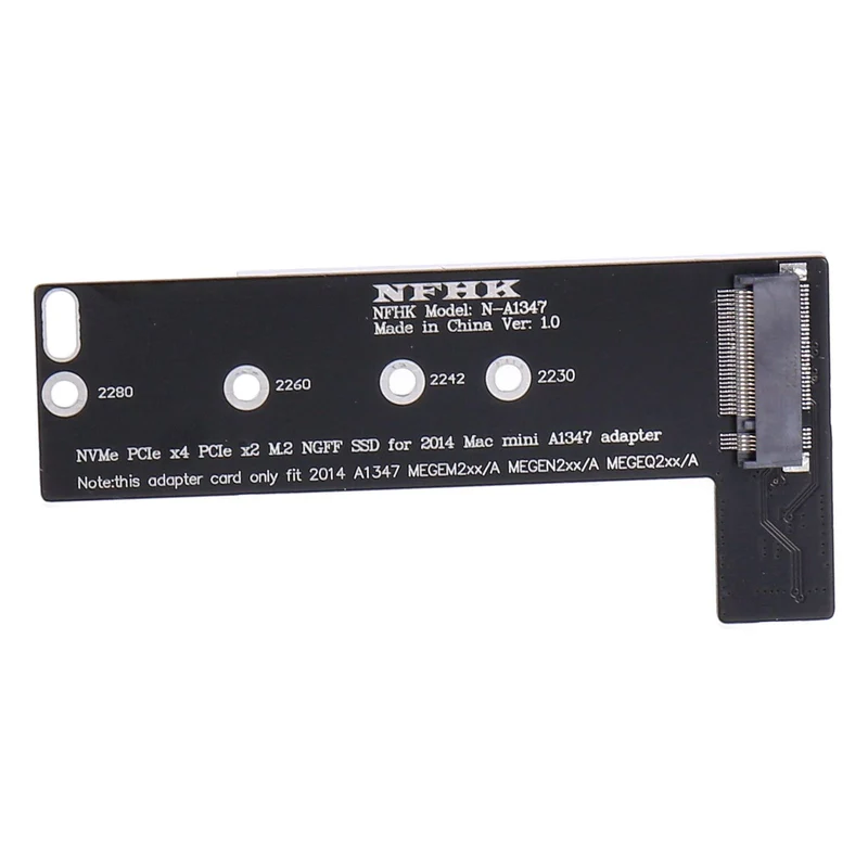 Xiwai M.2 M-Key NGFF NVME SSD-Konverterkarte für Mac Mini 2014