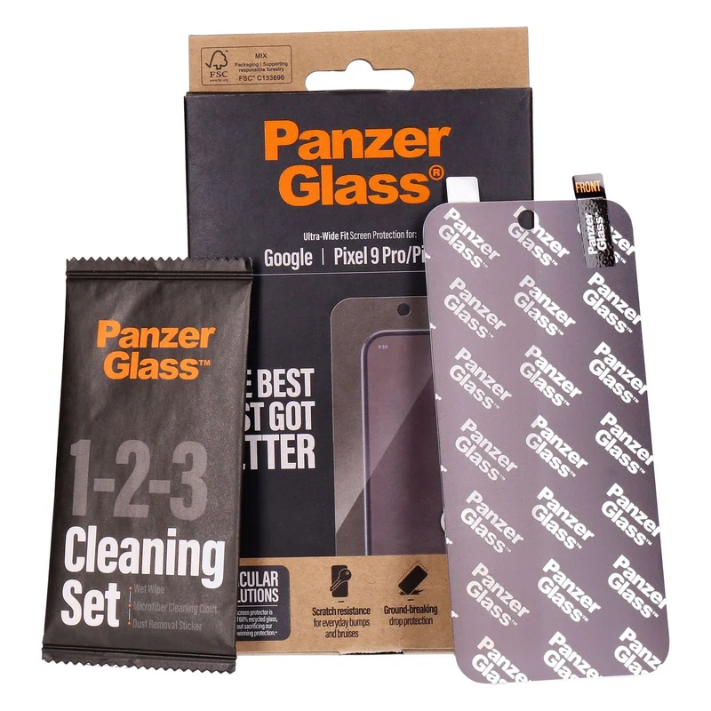 PanzerGlass Screen Protection Ultra Wide Fit passend für Google Pixel 9/ Pixel 9 Pro