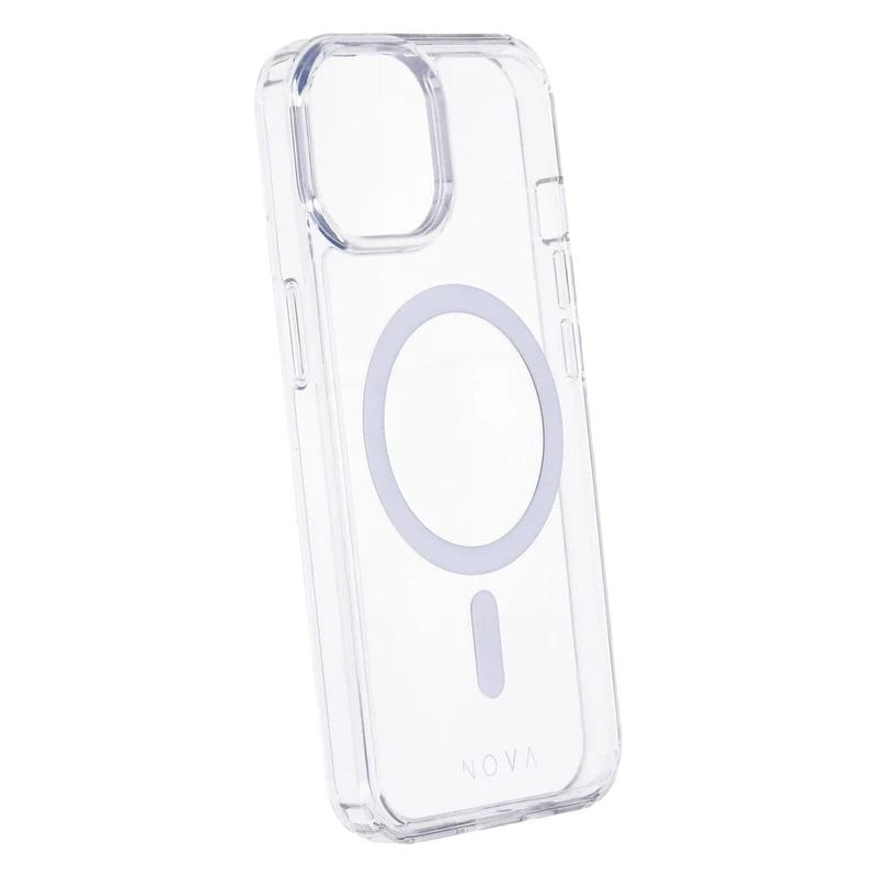 NOVA Crystal Mag Case transparent passend für Apple iPhone 15