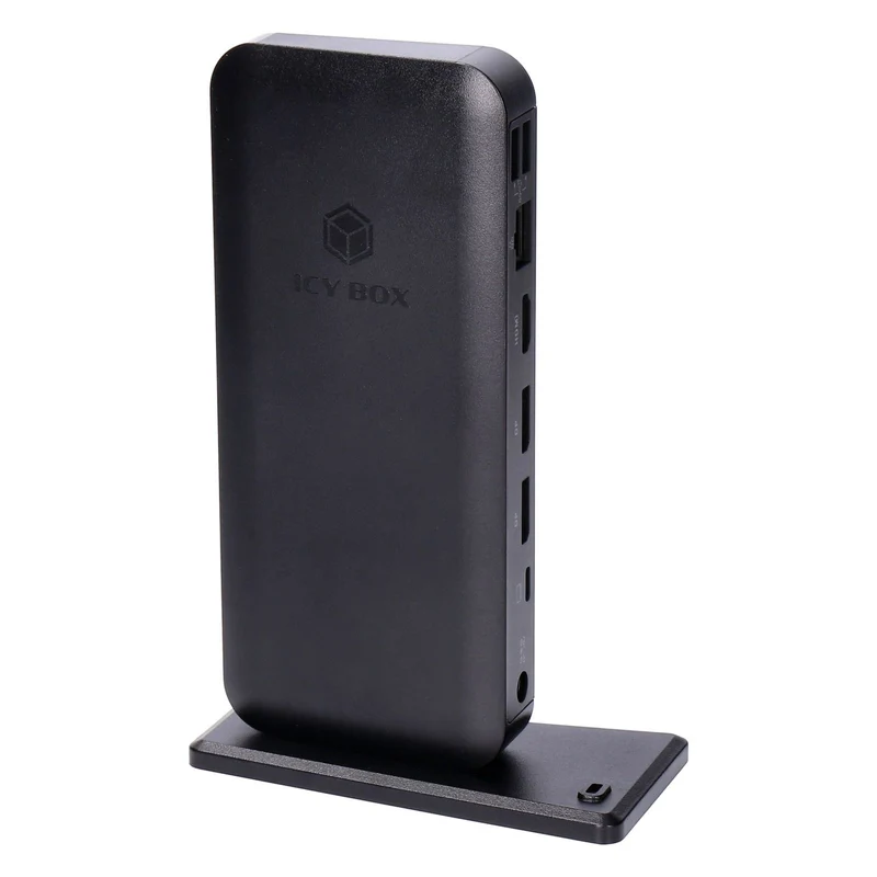 ICY BOX IB-DK2405-C Kabelgebunden USB 3.2 Gen 1 (3.1 Gen 1) Type-C Schwarz