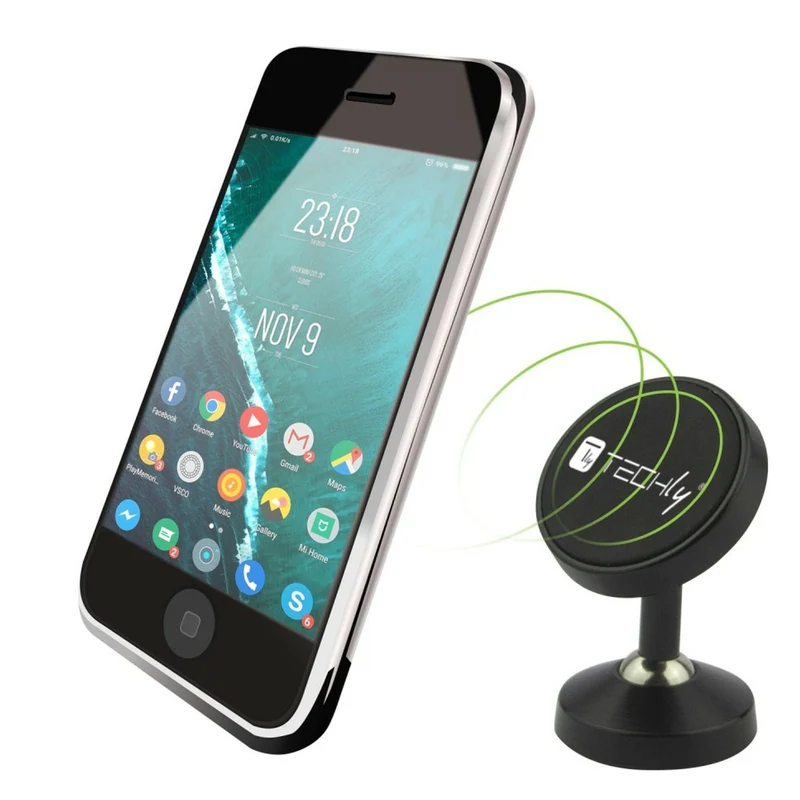 Techly Smartphone Halter, 360° Metallgelenk magnetisch