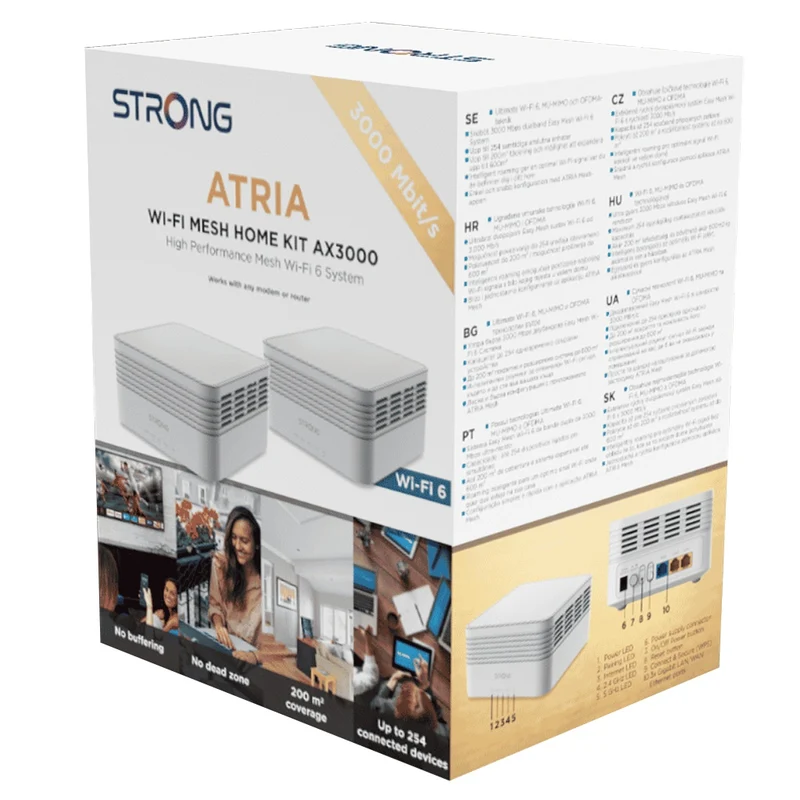 Strong ATRIA Wi-Fi Mesh Home Kit AX3000 weiß WLAN Repeater