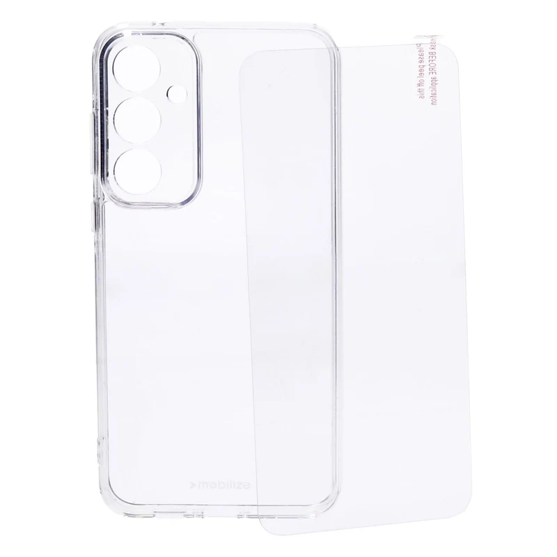 Mobilize Protection Pack Samsung Galaxy A55 Clear Case und Displayschutz
