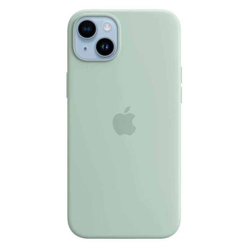 Apple Silikon Case mit MagSafe für iPhone 14 Plus Agavengrün