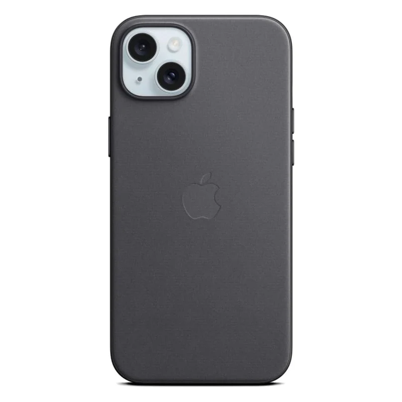 Apple Feingewebe Case mit MagSafe für iPhone 15 Plus Schwarz