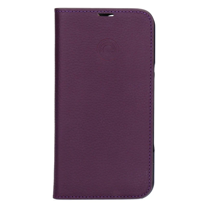 MiKE GALELi Book Case MARC Aubergine für Apple iPhone 16 Pro
