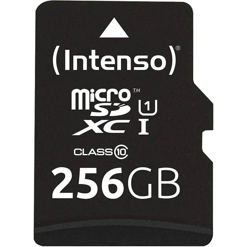 Intenso Micro SDXC Karte Speicherkarte 256GB UHS-I Premium mit Adapter