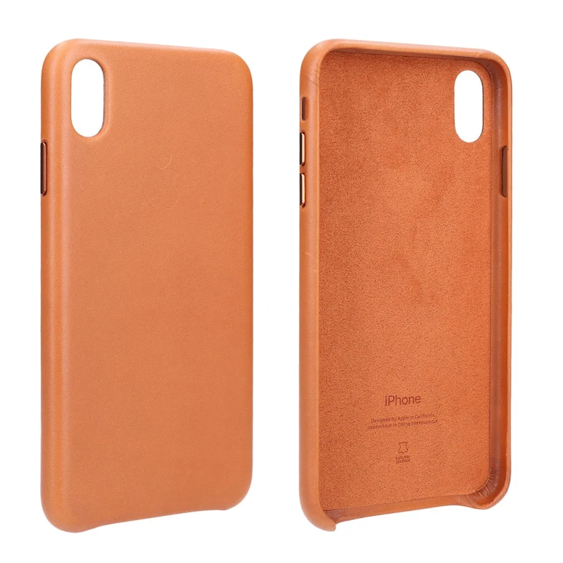 Apple Leder Case für iPhone Xs Max Sattelbraun