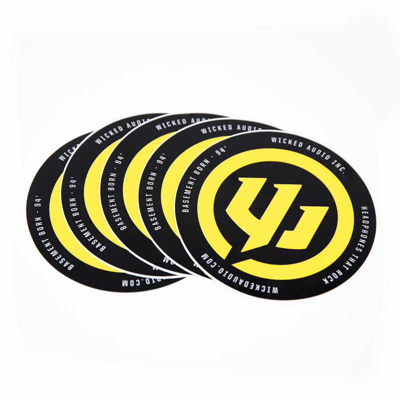 Sticker Pack - 5 Piece Vinyl Yellow