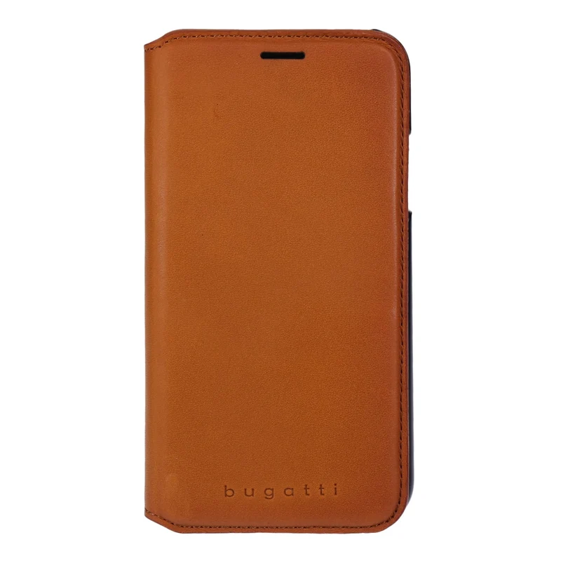 Bugatti Leder Flipcase für iPhone X in braun