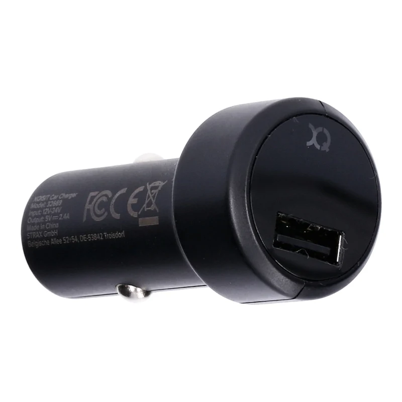 Xqisit KZF USB-Ladegerät PKW Adapter 2,4A schwarz