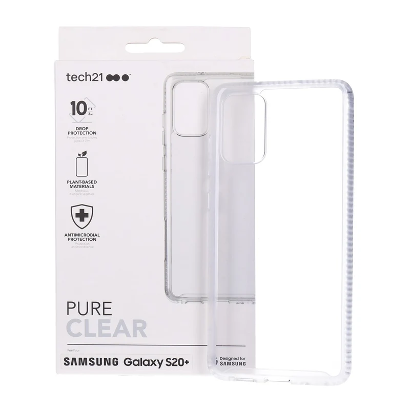 Tech21 Pure Clear Case Transparent passend für Samsung Galaxy S20+
