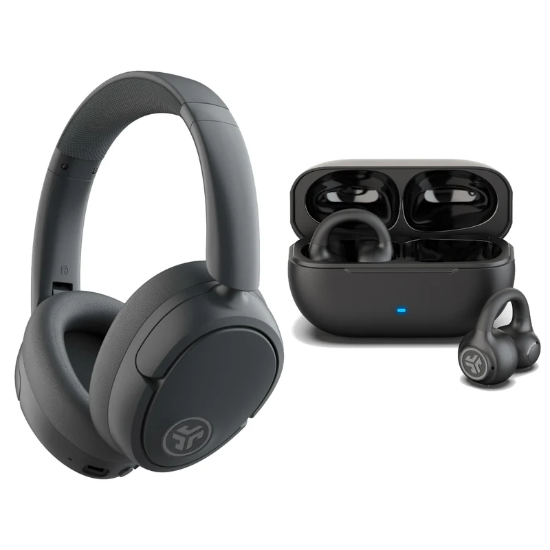 JBuds Lux Graphite & Flex Open Black