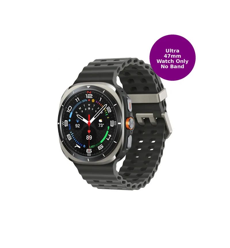 Samsung Galaxy Watch Ultra 47mm LTE Titanium Silver – Watch Only (No Band) – Refurbished