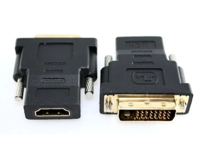 Ultimativer VIVANCO HDMI zu DVI Adapter kompatibel mit HDMI Buchse und DVI Stecker, vergoldete Kontakte