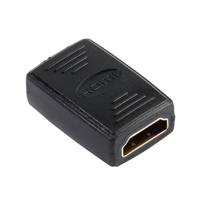 VIVANCO hochwertiger HDMI Adapter kompatibel mit allen HDMI Geräten, kompakter Videoadapter, Schwarz
