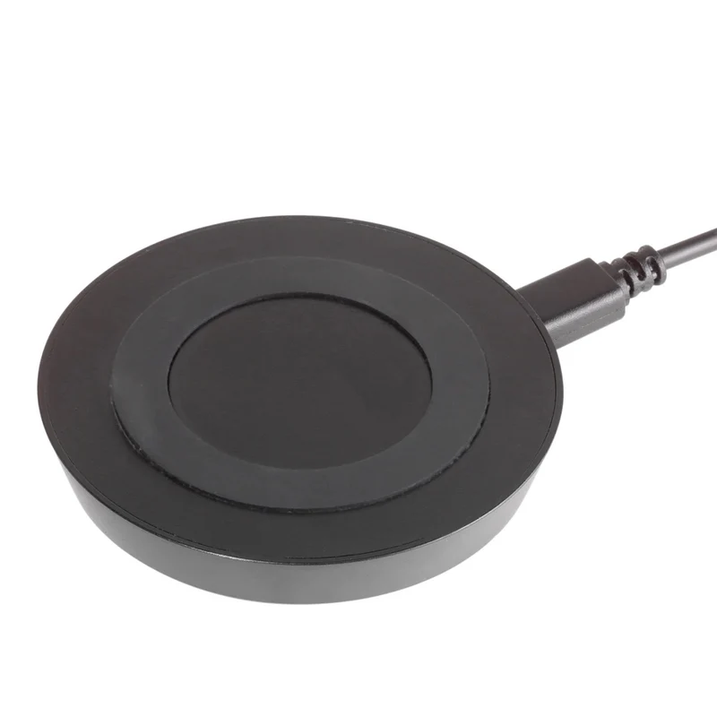 VIVANCO QI Ladestation 5W - Hochwertige Induktive Ladestation mit Micro USB Kabel und LED Funktionsleuchte, QI zertifiziert, Überladungs- und Kurzschluss-Schutz