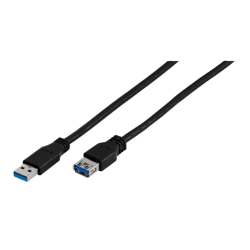 VIVANCO USB 3.1 Gen1 Anschlusskabel 3m, kompatibel mit USB Micro B, SuperSpeed 5 Gbit s, 900mA, hochwertige Schirmung