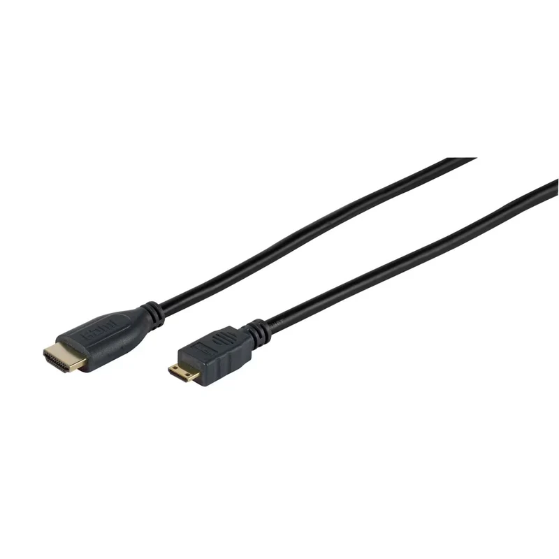 VIVANCO Hochwertiges Mini HDMI Kabel, 1,5m, mit Ethernet, ARC, 3D Unterstützung, 4K Auflösung, vergoldete Kontakte