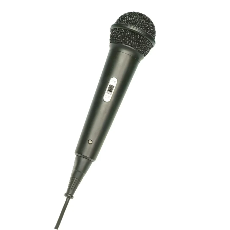 VIVANCO Hochwertiges Dynamisches Mikrofon DM 40, Uni-direktional, mit Windschutz, 3,1 m Kabel, 3,5 mm und 6,3 mm Klinke, XLR, 500 Ω