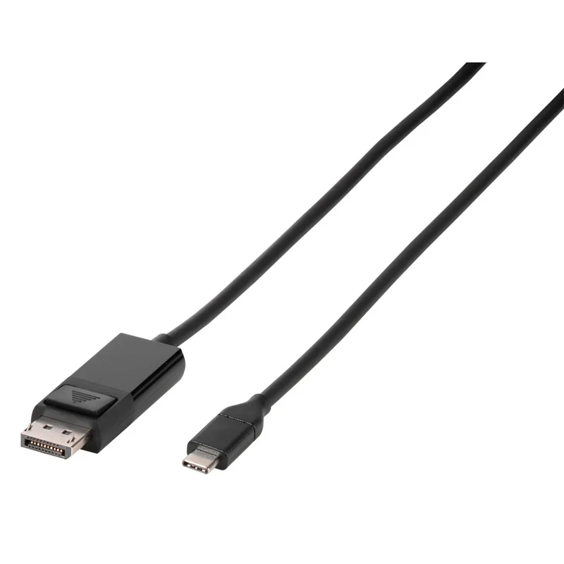 VIVANCO Hochwertiges USB C auf DisplayPort Kabel, 1,5m, 4K@60Hz, für Laptop, Tablet, Monitor oder Beamer