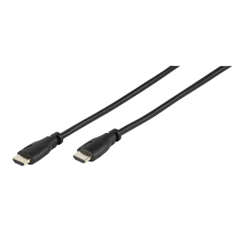 VIVANCO Hochwertiges HDMI Kabel, 1,3m, mit Ethernet, ARC, 3D, 4K Unterstützung, vergoldet, Dual Stream, 10 Gbit/s