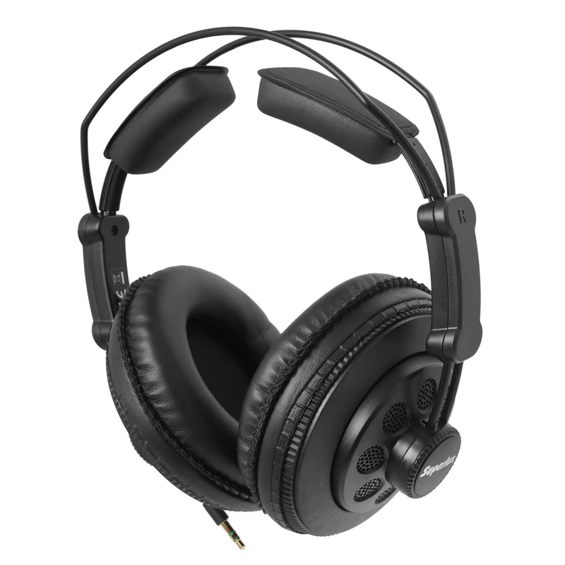 Superlux HD668B Stereo Kopfhörer Schwarz mit Zubehör 6.3 mm Adapter Neu