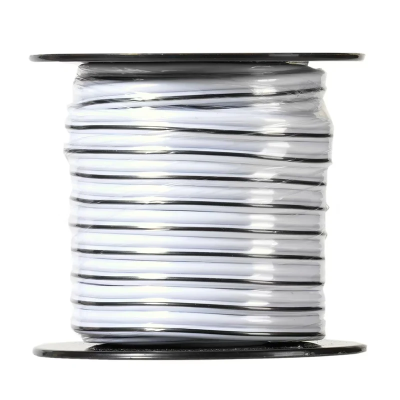 VIVANCO Lautsprecherkabel 10m, 2x 1,5 mm², Mini-Spule, markierte Ader, 84x0,15 mm, universal, transparent