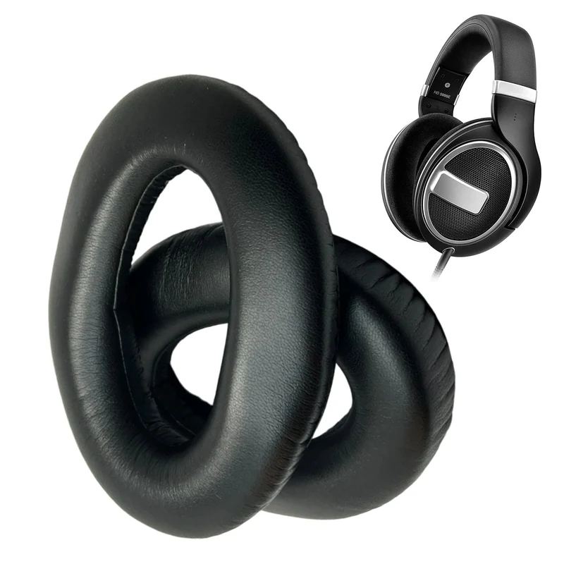 Kunstleder Ohrpolster Sennheiser Kopfhörer HD559 HD569 HD598 HD599 schwarz