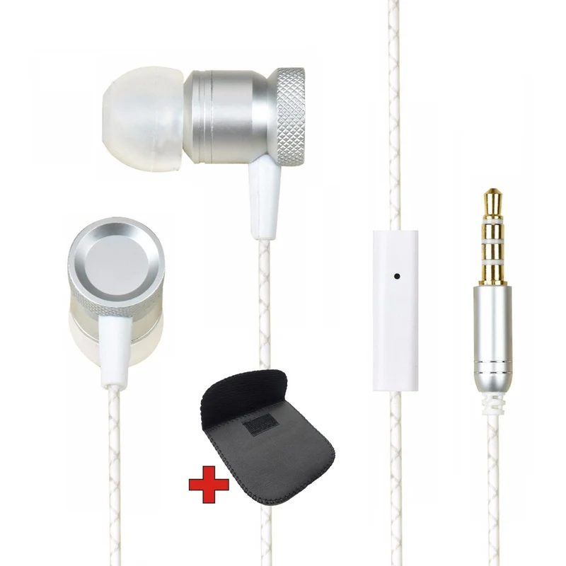 Super Bass In-Ear Kopfhörer T4HS Snake Pro Earphone Headphone Bass Silber Weiss