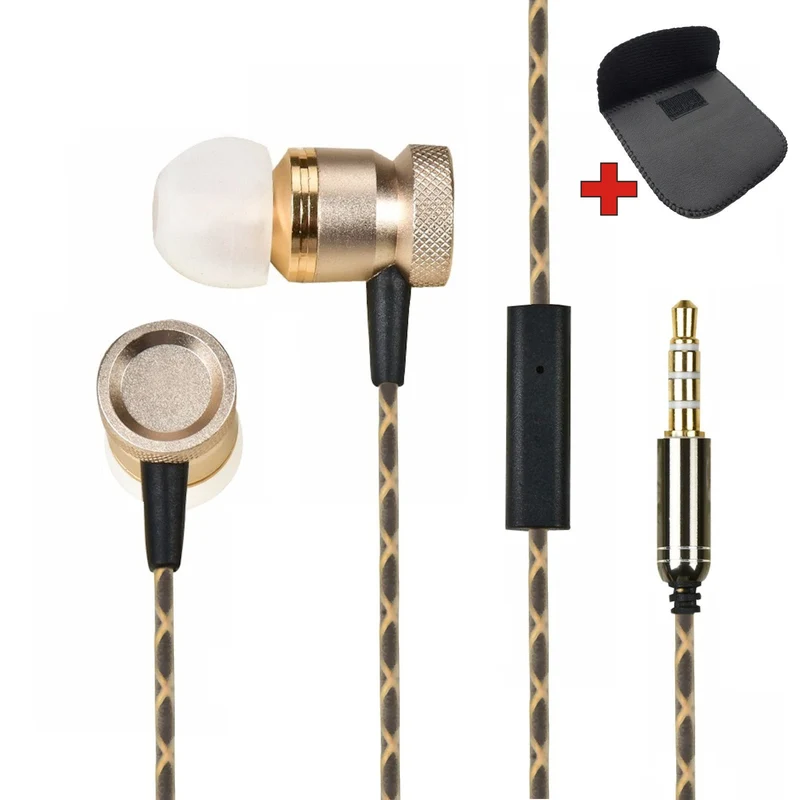 Super Bass In-Ear Kopfhörer T4HS Snake Pro Earphone Headphone Bass Gold