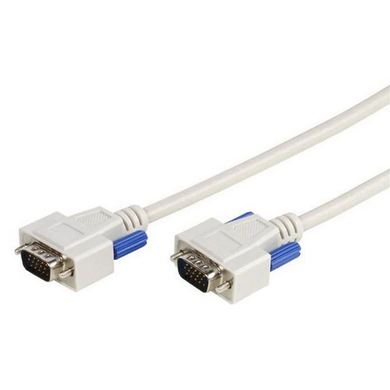 VIVANCO Hochwertiges SVGA Monitor Anschlusskabel, 15 pol. HD Stecker, Geschirmt, 10 m – Für gestochen scharfe Bildübertragung