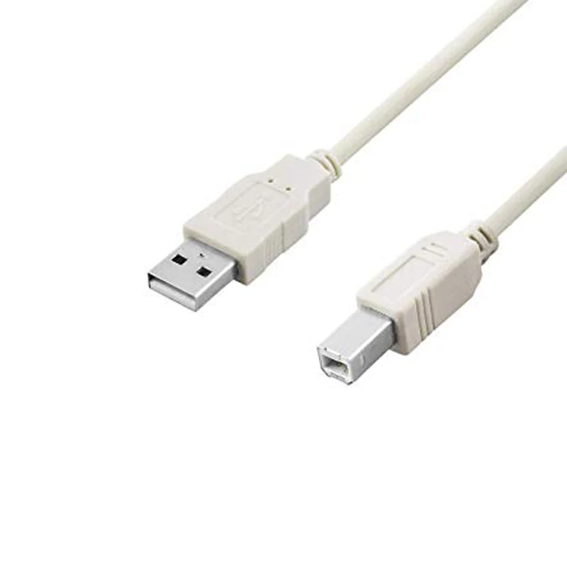VIVANCO Hochwertiges USB 2.0 Druckerkabel, kompatibel mit allen Drucker, hohe Datenübertragung, geschirmt, 2,5m Länge