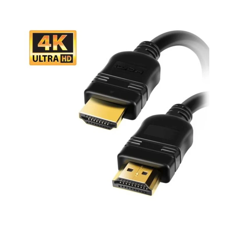 VIVANCO Hochwertige HDMI Kabel, kompatibel mit 4K, mit ARC und 3D Unterstützung, vergoldete Kontakte, 2,5m Länge