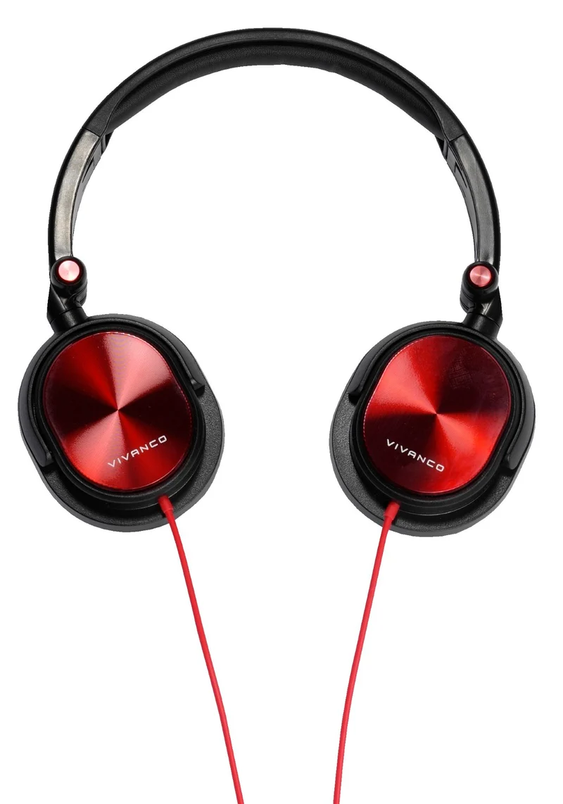 VIVANCO Hochwertiger Over-Ear DJ-Kopfhörer Schwarz, Komfortabler Soundgenuss mit Memory Foam und 3,5 mm Klinke