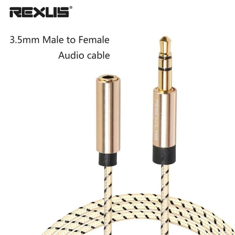 0,5m Audio Stereo Kopfhörer Verlängerungskabel 3,5mm Klinke Stecker>Buchse Nylon