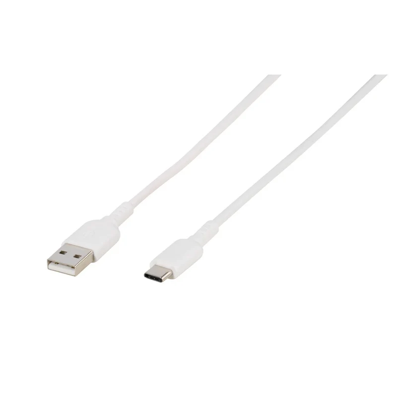 VIVANCO Hochwertiges USB Type C Anschlusskabel, schnelle Aufladung, Hohe Datensynchronisierung, USB Type C™ Stecker zu USB A Stecker, 1,5m