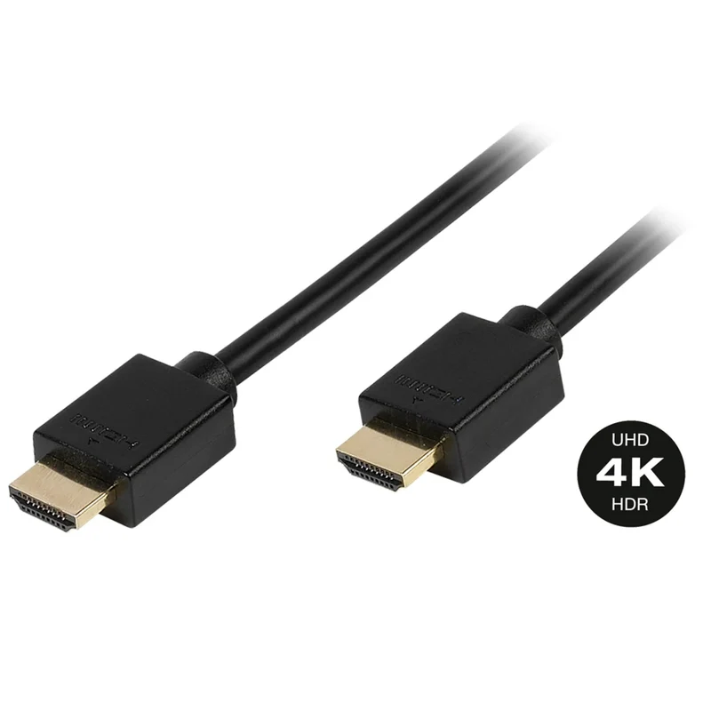VIVANCO HDMI Kabel 5m mit Ethernet, 4K, 3D, ARC, HDMI 2.0, vergoldet und abwärtskompatibel