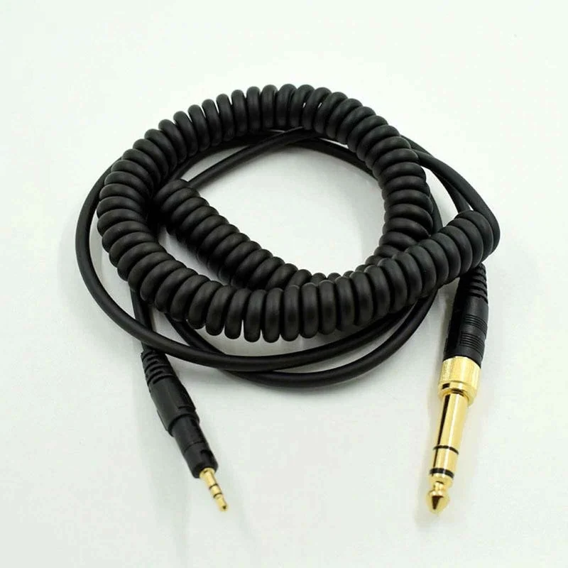 1,4-2,8m Audio Spiral Anschlusskabel Audio Technica Pioneer Sennheiser ...